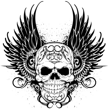 Logo Design Definition on Young Guns Tattoo Concept  Winged Skulls For Tattoos   Skull With