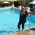 Nick Verreos, Jen Rade and Lawrence Zarian at the Montage Beverly Hills Hotel shooting TV Guide's "The Fashion Team"!