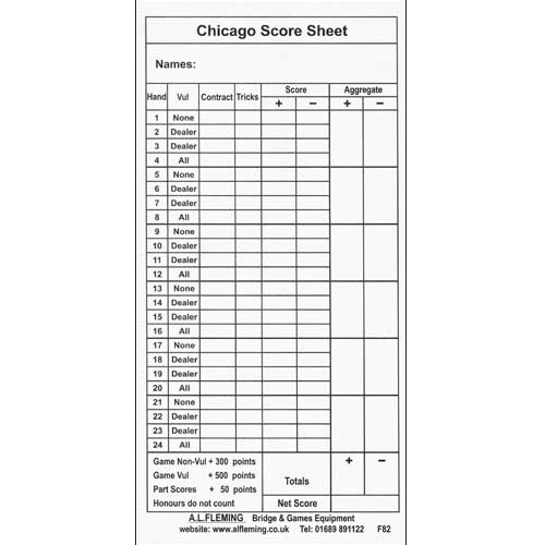 Bridge Score Cards4