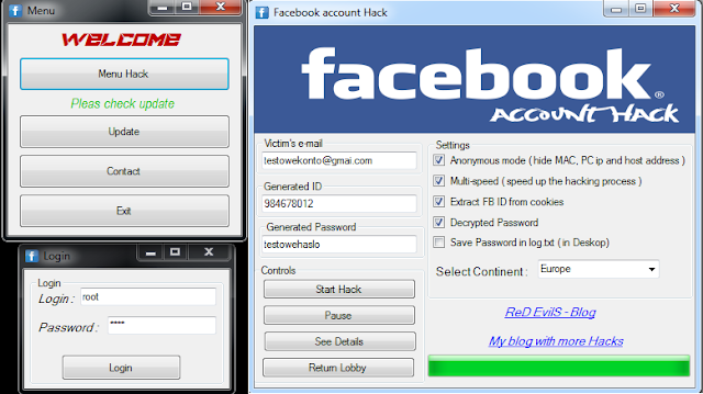 Facebook Hack Tools 2.013 indir