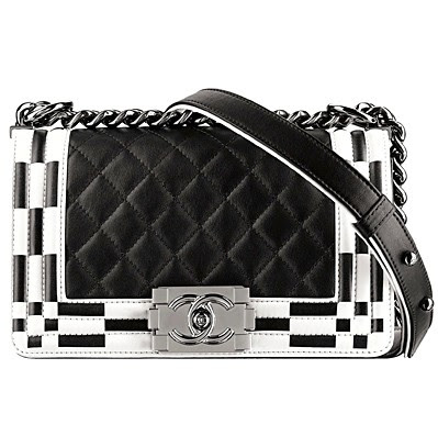 chanel bags for women withe and black