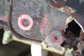 Porsche 944 Rusting Suspension mount point