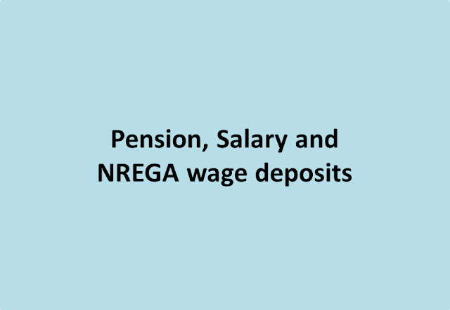 Posting of Pension, Salary and NREGA wage deposits in finacle