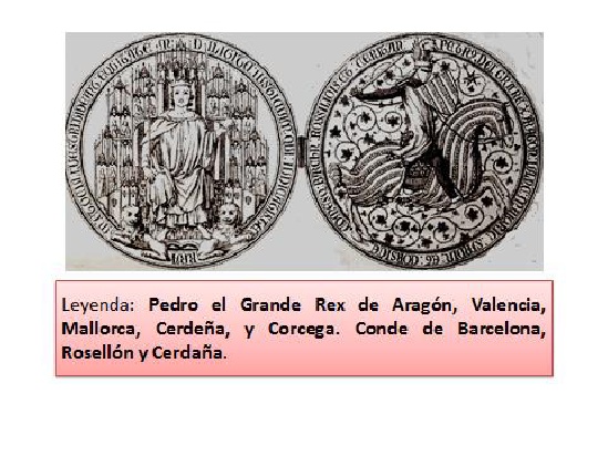 Rey de Aragón, Valencia, Mallorca, Cerdeña y Córcega, Conde de Barcelona, Rosellón y Cerdaña.