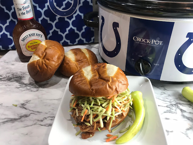 Making pulled pork in the crock pot is a simple meal.   Crock Pot Pulled Pork BBQ is a crowd favorite recipe to plan in advance for harvest, or bring to the game! Chasing Saturdays.