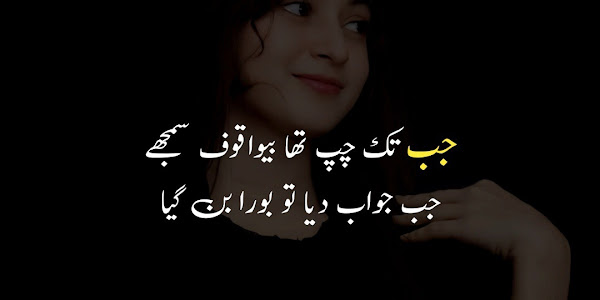 50+ Girl Attitude Quotes in Urdu Text- Attitude Poetry With Images