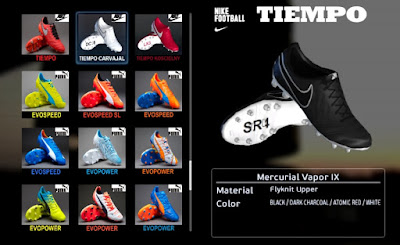 PES 2013 NIKE TIEMPO LEGEND VI SERGIO RAMOS BOOTS BY RONALDO7RM