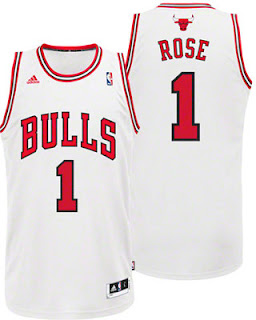 Derrick Rose Home White Jersey