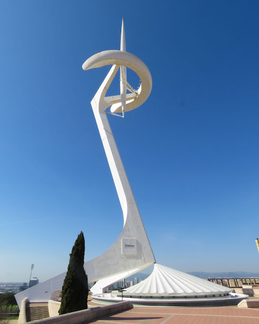 Montju�c Communications Tower by Santiago Calatrava, Anella Ol�mpica (Olympic Ring), Passeig Ol�mpic, Montju�c, Barcelona