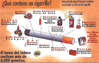 Imagen en la que se muestran los componentes de un cigarrillo