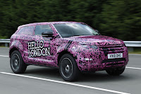 Land Rover Wraps Evoque Prototypes in Funky Camouflage and Hits the Streets 