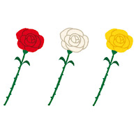 いろいろな一輪のバラの花のイラスト かわいいフリー素材集 いらすとや いろいろな一輪のバラの花のイラスト かわいいフリー素材集 いらすとや