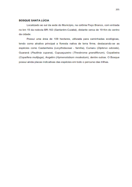 INVENTÁRIO DA OFERTA E INFRA ESTRUTURA TURÍSTICA DE SANTARÉM – PARÁ – AMAZÔNIA – BRASIL - 2010 - III. ATRATIVOS TURÍSTICOS