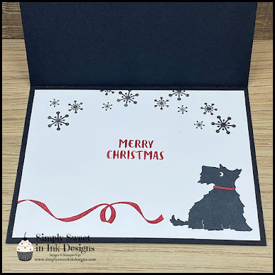 Behind on making your Christmas cards? Make these quick cards with the Christmas Scottie bundle.