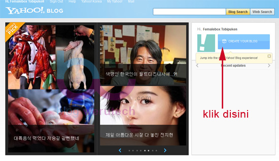 Form Create Blog Yahoo
