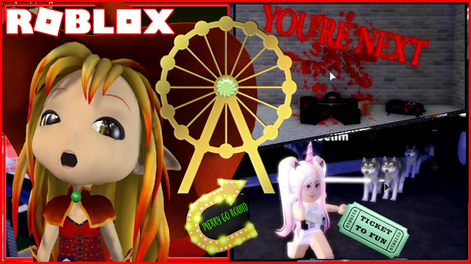 Roblox Amusement Park Gameplay! STORY! Had lots of fun on the rides but some glitches!