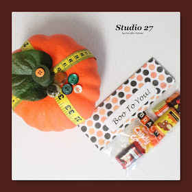 Sewing Inspired Fall Pumpkin and Treat Bag