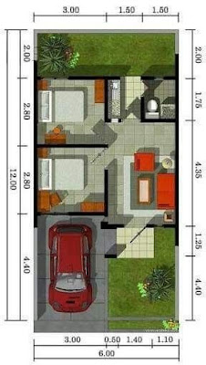 Denah Rumah Minimalis Type 36