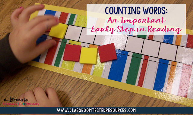 Young students need a great deal of phonemic awareness before reading can really begin. Counting words is an easy strategy to help students begin to see how sentences work.