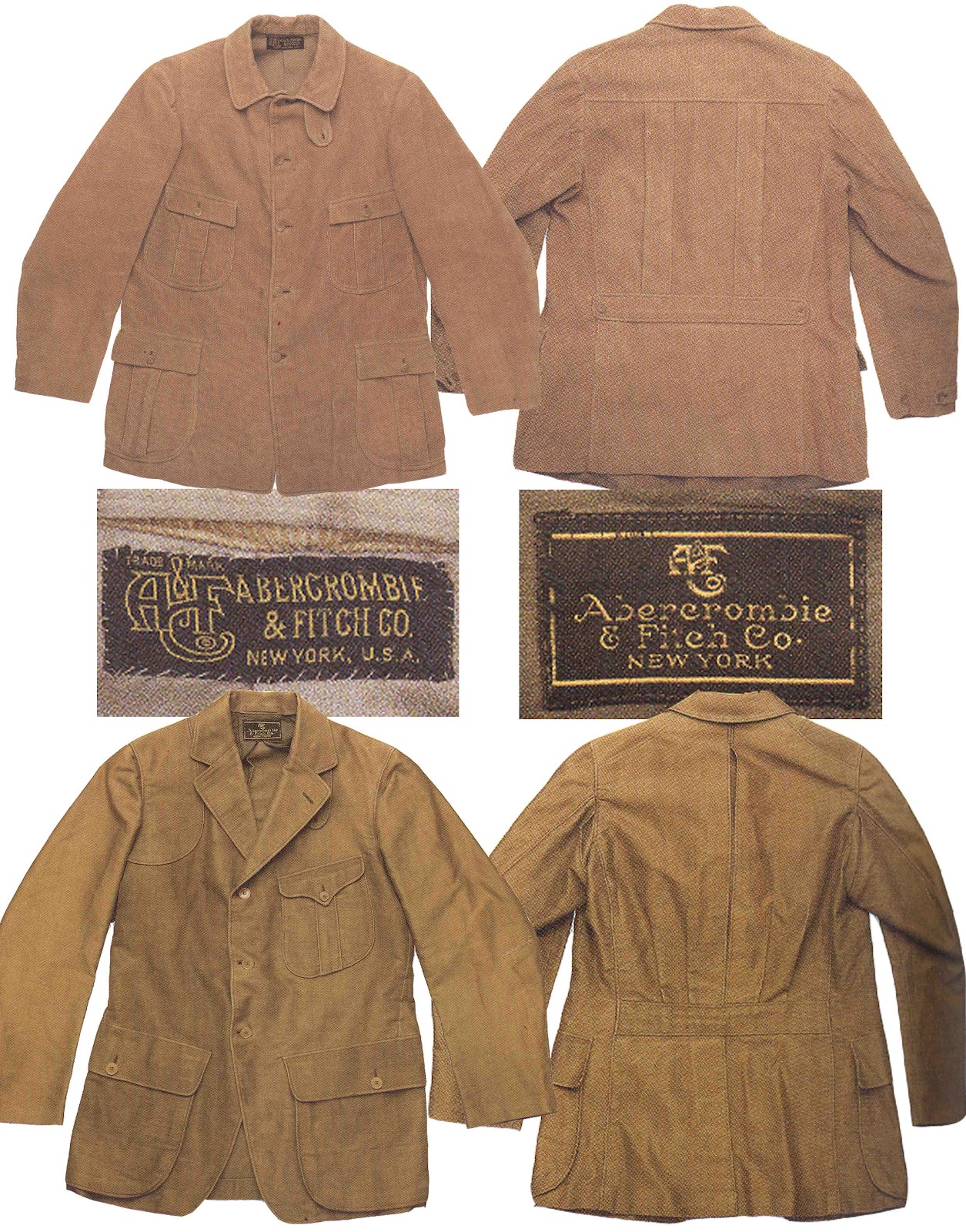 Abercrombie and Fitch 1900-1911 Antique Hunting Clothing