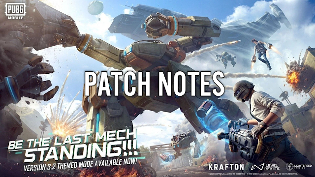 BGMI 3.2 PATCH NOTES