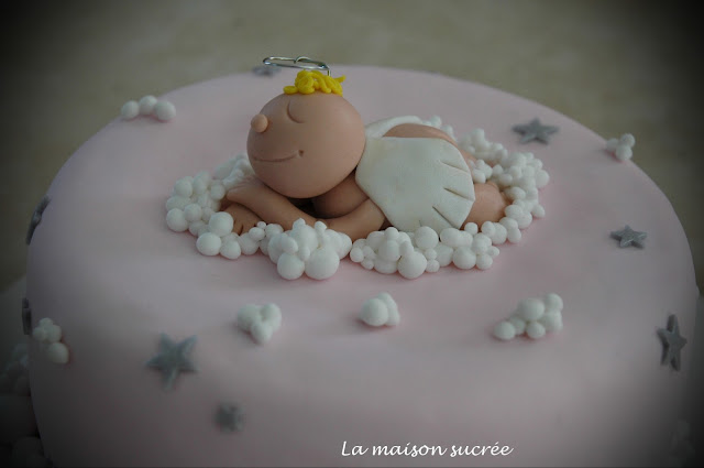 angel cake gateau fille naissance