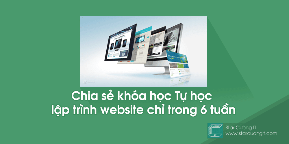 Chia sẻ khóa học Tự học lập trình website chỉ trong 6 tuần của Edumall