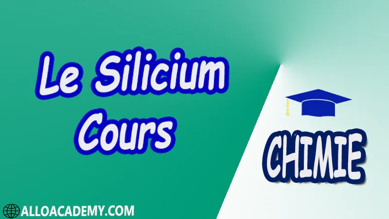 Le Silicium ( Chimie Minérale ) - Cours pdf