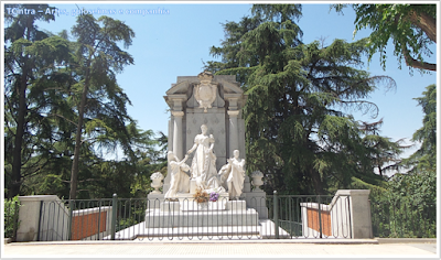 Madrid; Viagem Europa; Turismo na Espanha; Parque del Oeste; Estátua de Isabel de Borbón