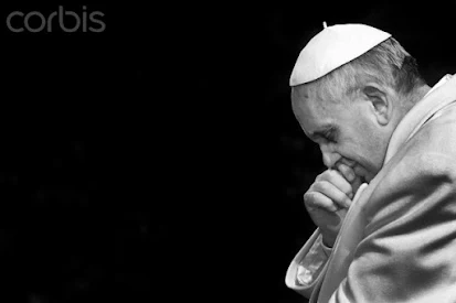 Photo: 21 Feb 2014, Rome, Italy --- Pope Francis leads his first Way of The Cross " Via Crucis" at Romes' Colosseum, part of the Holy Week Celebrations. --- Image by © Alessandra Benedetti/Alessandra Benedetti/Corbis