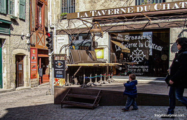 Place Maclou, na cidadela medieval de Carcassonne