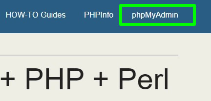 accessing xampp phpmyadmin