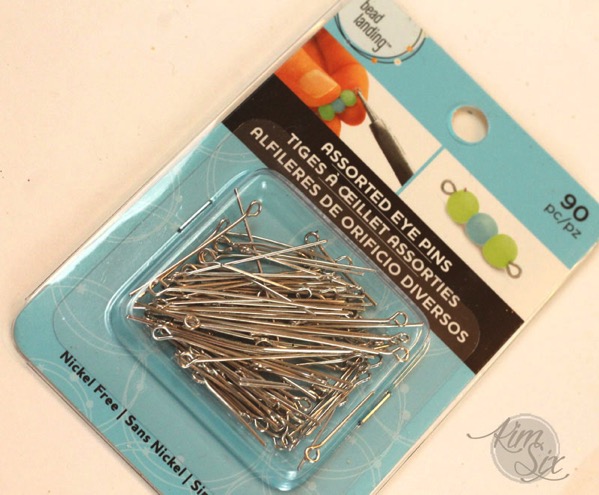 Jewelry eye pins for christmas ornaments