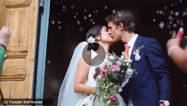 Watch: Isabelle Daza and Adrien Semblat's Wedding Video