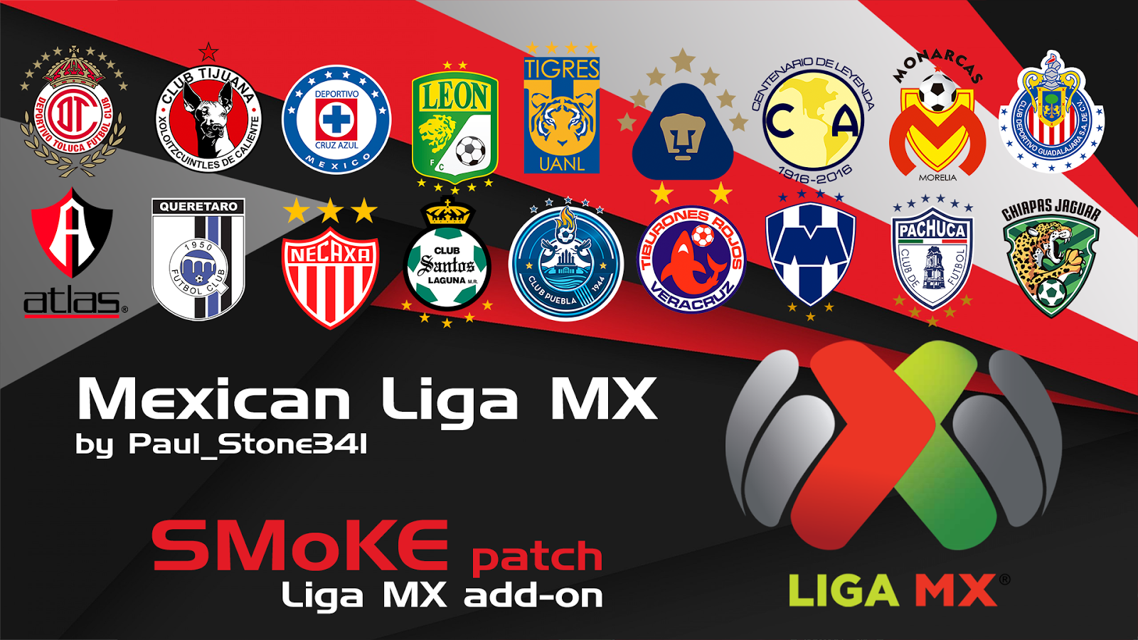Liga Mexicana "MX" Para SMoKE Patch - SomosPES.com - Todo ...