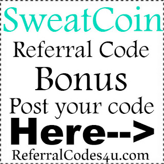 Sweatcoin App Referral Code, Sweatcoin App Invite Code & Sweatcoin App Sign Up Bonus