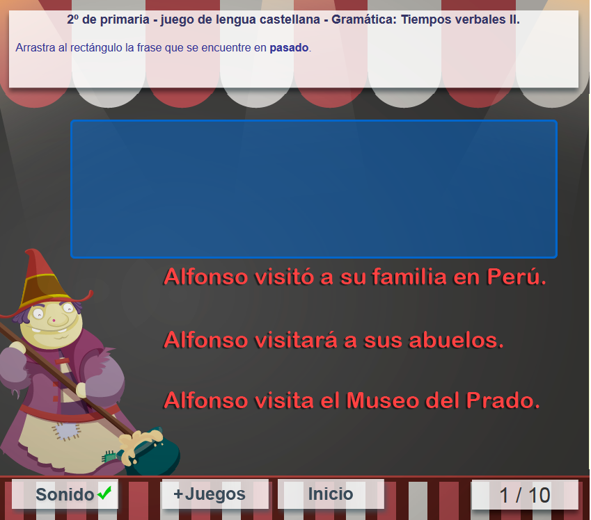 http://www.mundoprimaria.com/juegos/lenguaje/gramatica/2-primaria/171-juego-tiempos-verbales/index.php