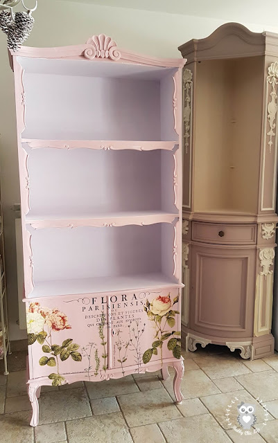 transfer, iod, arredamento, casa, decora facile, shabby chic, libreria, soggiorno