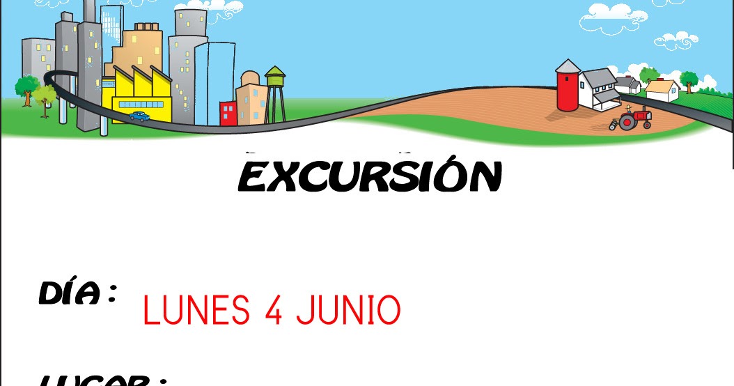 Nuestra aula de 4 años D: Cartel de la excursión