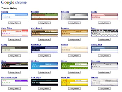 Google Chrome Themes Gallery