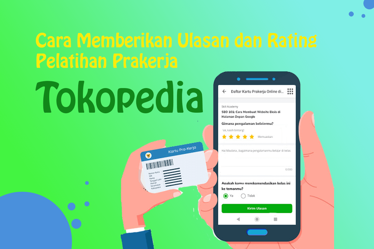 Cara Memberi Ulasan dan Rating Pelatihan Prakerja di Tokopedia