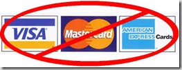 No credit cards