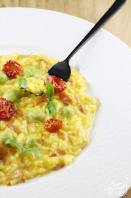 Risotto Safran Speck Petits Pois