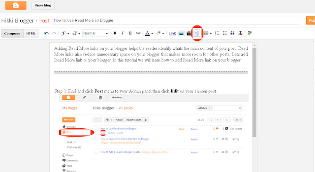 use read more on blogger step 2