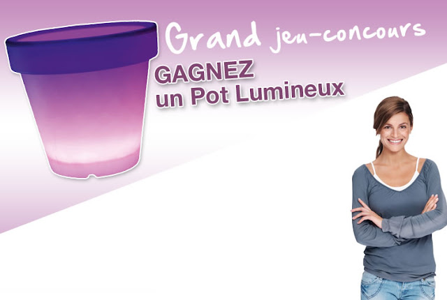 3 pots lumineux à gagner