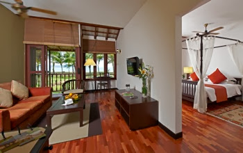 superior duluxe room impiana resort cherating beach front nice view swimming pool coconut tree