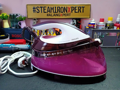 Penerangan Steam Iron Philips dan Tempat Baiki Steam Generator Iron Melaka. alangXpert, steamironXpert, xpertrepair