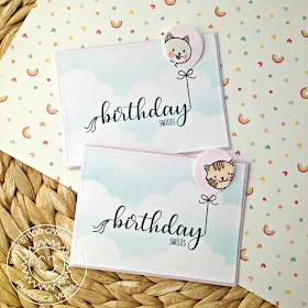 Sunny Studio Stamps: Birthday Balloons Purrfect Birthday Custom Kitty Balloon Card by Franci Vignoli