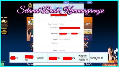 Selamat Kepada Member Setia GudangQQ WD sebesar Rp. 18.500.000.-