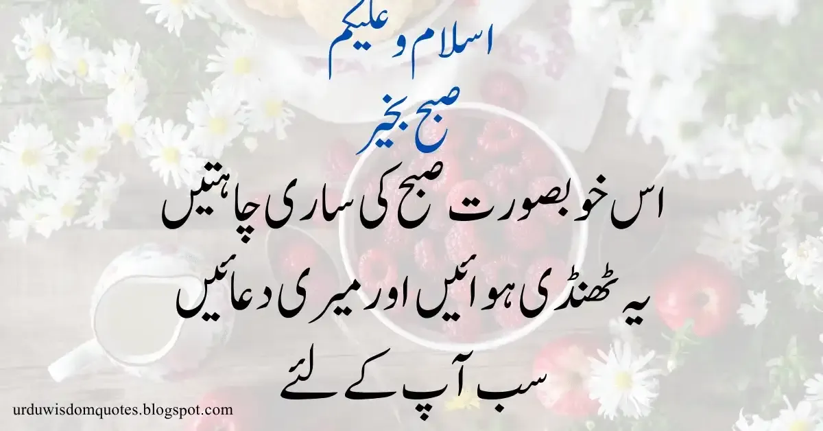 Good Morning Dua In Urdu | Subha Bakhair